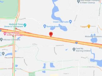 Map Box Truck Crash with Fire on I-90 West on Saturday, January 30, 2021
