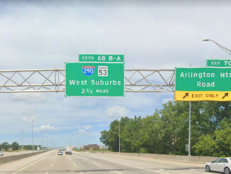 I-90 West Exit 70 to Arlington Heights Road (Image capture July 2022 ©2022 Google)